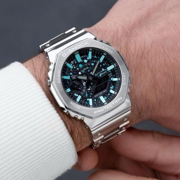 G-SHOCK M2110D3A – SILVER BLUE HOUR MARKERS