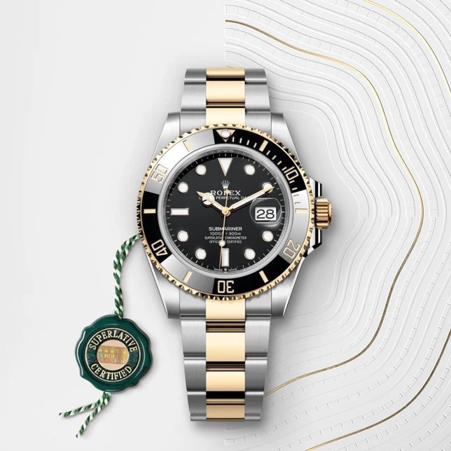 Rolex Submariner Oystersteel & Yellow Gold – 40mm Black Dial (Mastercopy Edition Swiss ETA)